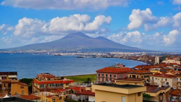 italy, city, mount vesuvius